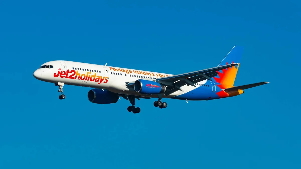 Boy calms passenger jet2 flight