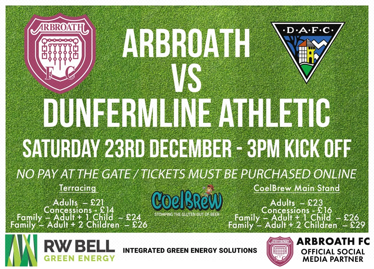 Dunfermline athletic vs arbroath f.c. standings