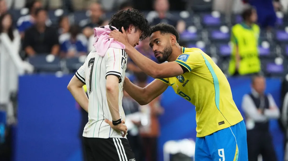 Leeds star Ao Tanaka’s World Cup ends in tears as Manchester United player offers comfort