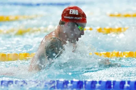 Adam Ramsay-Peaty in the men’s 50m breaststroke.