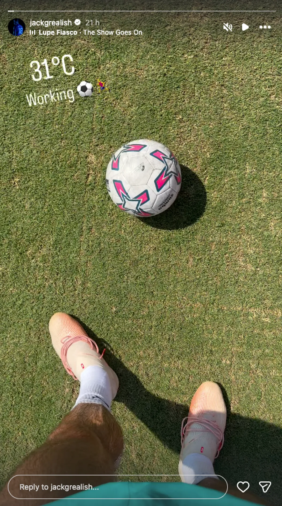 Jack Grealish's update from pre-season training